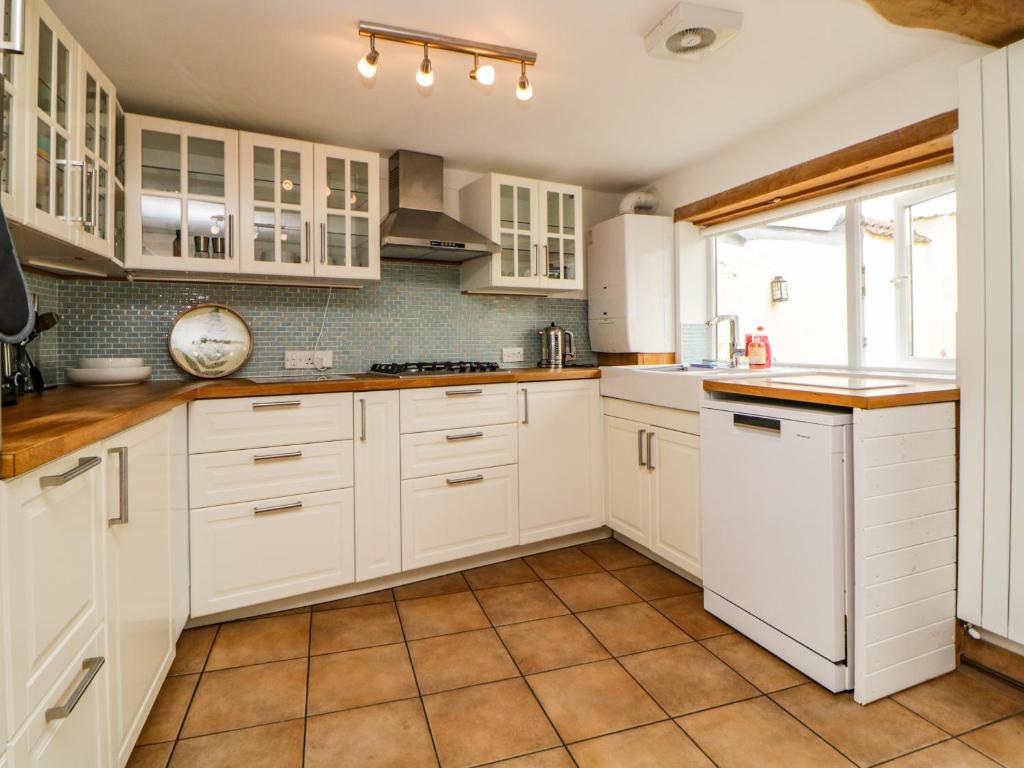 Modern kitchen with direct patio access